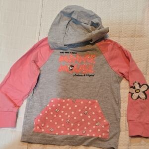 Disney Pink and Gray Sweatshirt with Playful Design